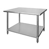 Work table | stainless steel | Undership | Adjustable in height | 5 Formats