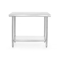 Work table | Stainless steel | Undershelf | Adjustable in height | 5 sizes