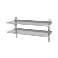 Double wall shelf | stainless steel | Adjustable | 4 Formats