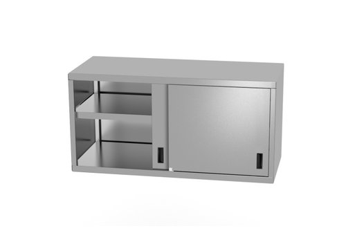  Hendi Armoire murale | Portes coulissantes | acier inoxydable | 2 formats 