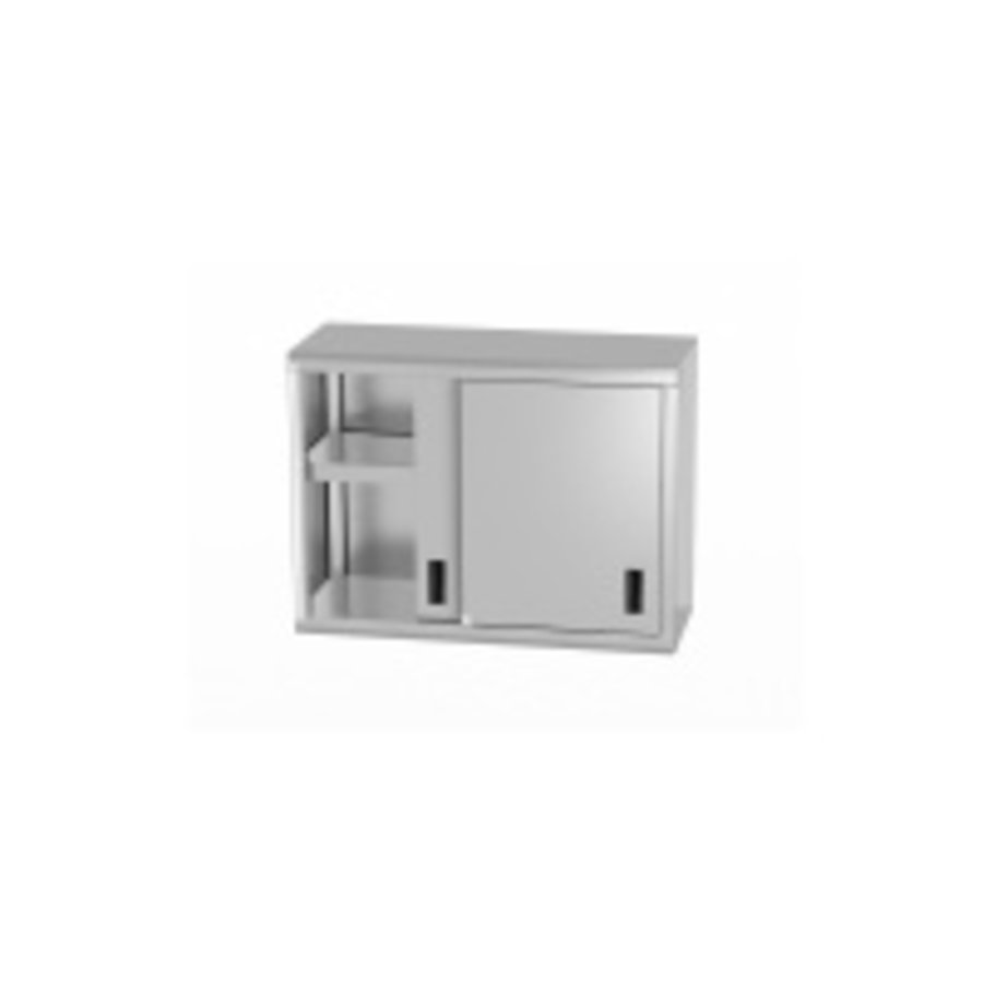 Wall mounted cabinet | Sliding doors | stainless steel | 2 Formats