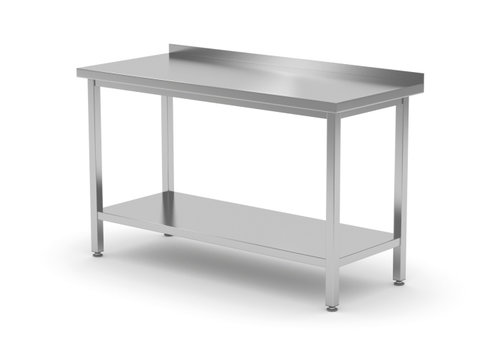  Hendi Wall work table | Undershelf | Adjustable | Stainless steel | 6 sizes 