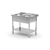 Hendi Sink table | Double sink | Undership | stainless steel | 1000x700x850mm