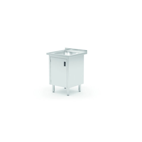  Hendi Sink | Single sink | With cabinet | Stainless steel | 600 x 700 x 850 mm 