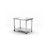 Hendi Werktafel | Onderschap | Wielen | RVS | 1000 x 700 x 850 mm