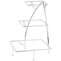 Serving stand | 3 trays | Chrome plated | 37.5 x 37.5 x 50 cm