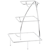 Serving Stand | 37.5cm x 37.5cm x H 50cm | 3 plateaus | Chrome plated