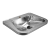 HorecaTraders Lavabo mural | Avec arrêt | acier inoxydable | 560 x 420 x(h)150 mm | 2 modèles