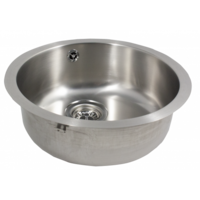 Built-in washbasin Clean | Round | Stainless steel | Ø440 x 155 mm