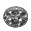 HorecaTraders Built-in sink | Stainless steel | Ø460 | 404 x 319 x 160 mm | 2 Models