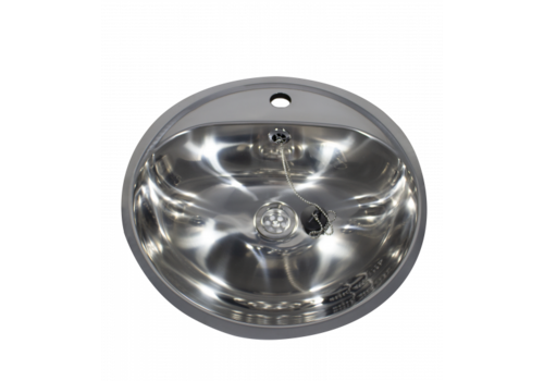  HorecaTraders Built-in sink | Stainless steel | Ø460 | 404 x 319 x 160 mm | 2 Models 