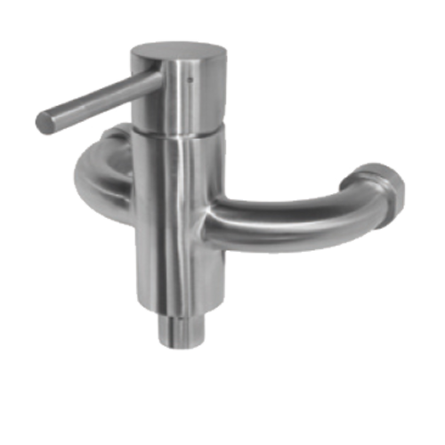  HorecaTraders Robinet mitigeur mural | acier inoxydable | 90 mm 