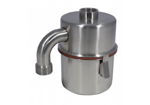  HorecaTraders Piège à sable | Ceto avec siphon | acier inoxydable | Ø 162 x 242,4 mm 
