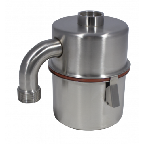  HorecaTraders Sandcatcher | Ceto Including Siphon | stainless steel | Ø 162 x 242.4mm 