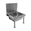 HorecaTraders Waschbecken | Edelstahl | 600 x 530 x (h) 844 mm