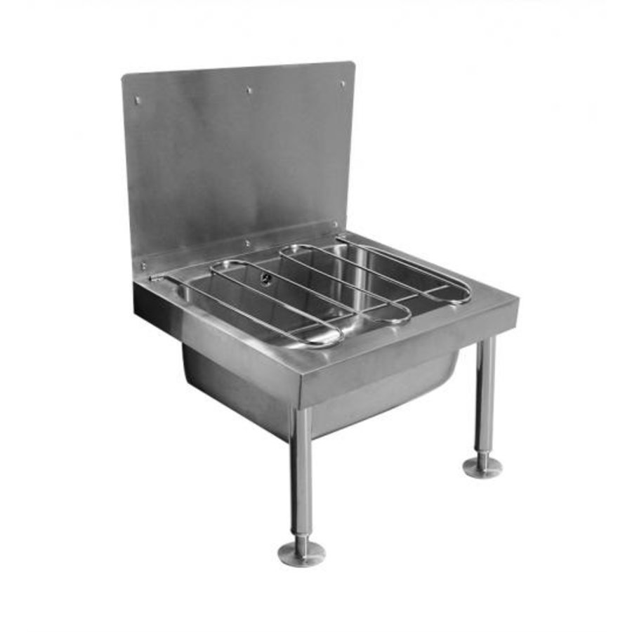 Waschbecken | Edelstahl | 600 x 530 x (h) 844 mm