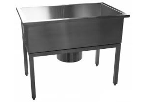  HorecaTraders Industrial Sink | stainless steel | 1000x600x (h) 800 mm 