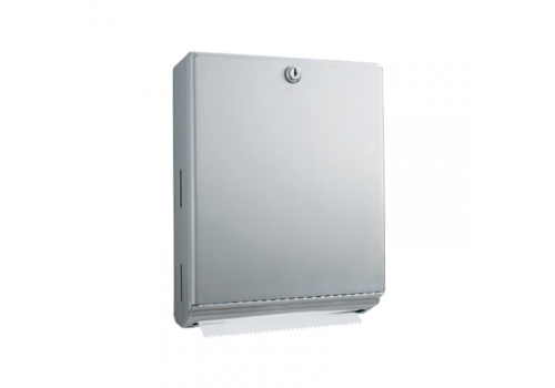  HorecaTraders Towel dispenser | stainless steel | 275 x 100 x (h) 355 mm 