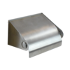 HorecaTraders Porte-rouleau de papier | acier inoxydable | 126 x 110 x 80 mm
