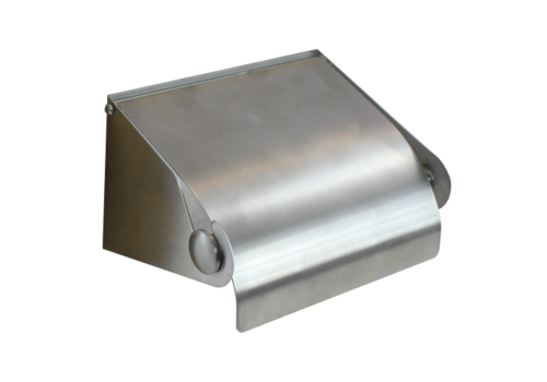  HorecaTraders Porte-rouleau de papier | acier inoxydable | 126 x 110 x 80 mm 