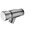 HorecaTraders Robinet mural | Fermeture automatique | acier inoxydable | Ø30 x 57,3 mm
