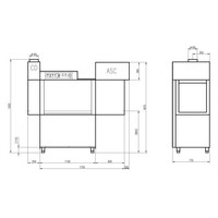 Basket transport machine | Manual | Double-walled | 100 baskets per hour