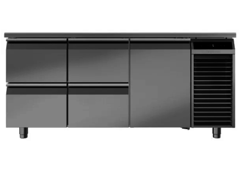  Liebherr Refrigerated workbench | Chrome nickel steel | 4 drawers | 1780x700x850mm 