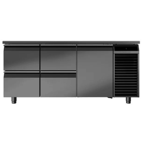  Liebherr Refrigerated workbench | Chrome nickel steel | 4 drawers | 1780x700x850mm 