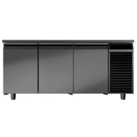 Refrigerated workbench | 3 doors | Chrome nickel steel | 1780 x 700 x 850mm