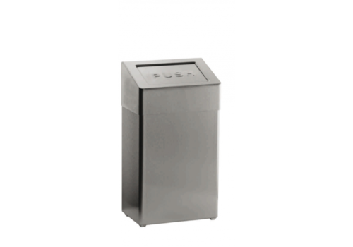  HorecaTraders Waste bin | Push valve | 278x183x507mm 