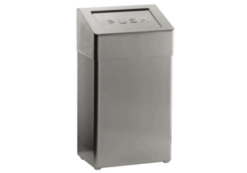 HorecaTraders Waste bin | Push flap | 380 x 250 x 680mm 