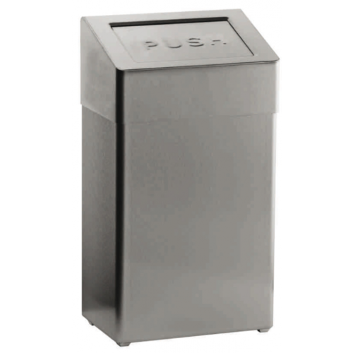  HorecaTraders Waste bin | Push flap | 380 x 250 x 680mm 