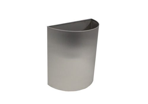  HorecaTraders Poubelle demi-ronde | 300 x 150 x 360 mm 