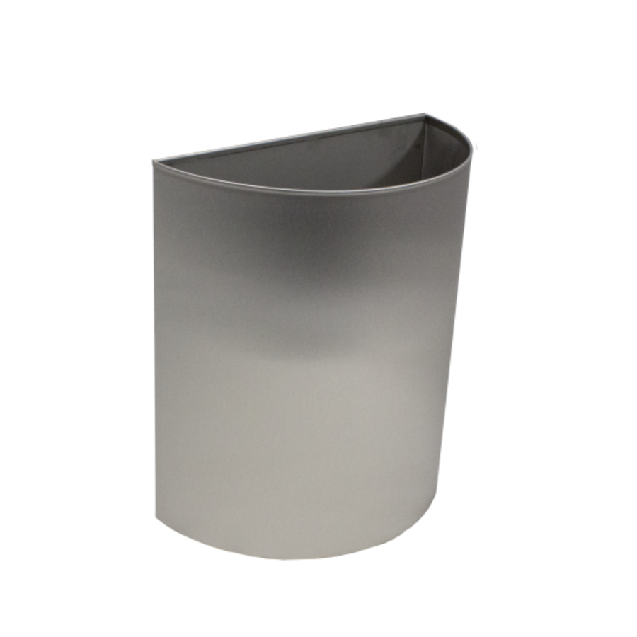 Abfalleimer halbrund | 11,5 l | 300 x 150 x 360 mm