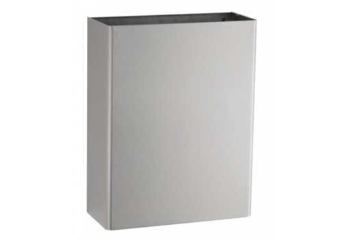  HorecaTraders Poubelle | acier inoxydable | 24L | 355 x 150 x 455 mm 