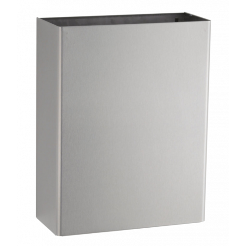  HorecaTraders Poubelle | acier inoxydable | 24L | 355 x 150 x 455 mm 