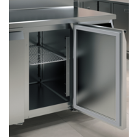 refrigerated workbench | 2 doors| Chrome nickel steel| 1300x700x850mm