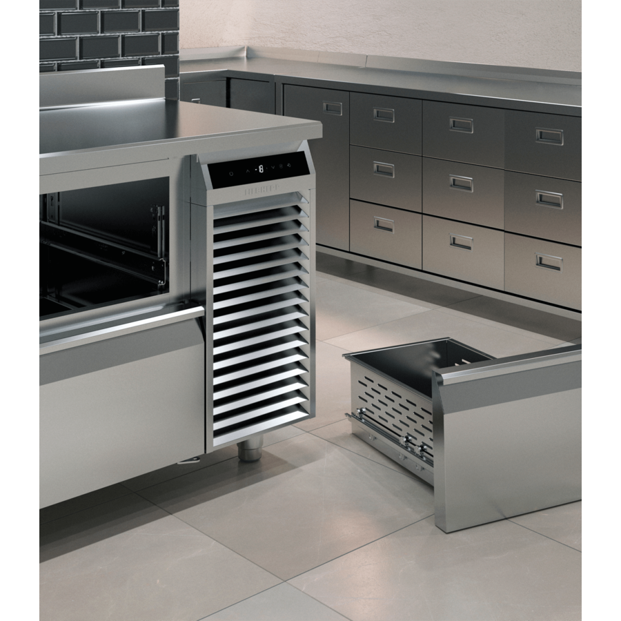 refrigerated workbench | Chrome nickel steel | 1300x700x850mm