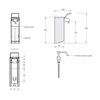 Zeepdispenser | RVS | 2 Formaten