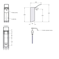 Soap dispenser | stainless steel | 2 Formats