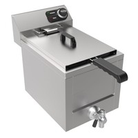 Deep fryer table | Stainless steel | 8L | 230V | 305 x 545 x 305 mm