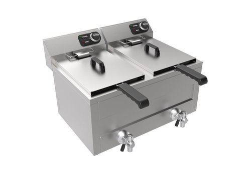  Combisteel Fryer table | stainless steel | 2x 8L | 230V | 620 x 545 x 305mm 