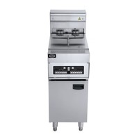 Electric Fryer | stainless steel | 2x 12.5L | 400x800x1180mm