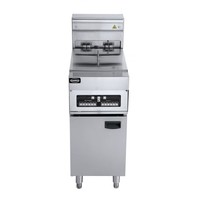 Friteuse électrique | acier inoxydable | 2x 12,5L | 400 x 800 x 1180 mm