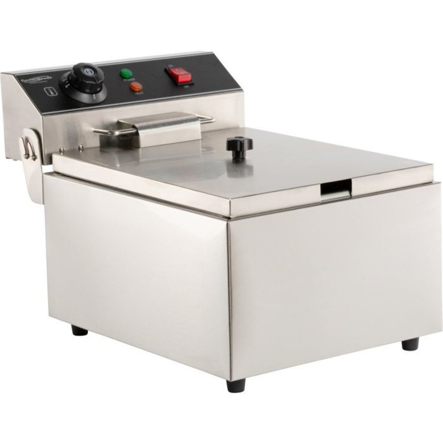 Friteuse électrique | acier inoxydable | 6L | 290 x 440 x 290 mm