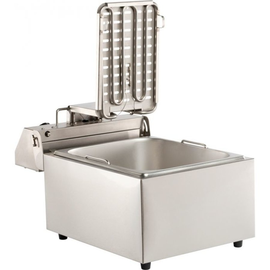 Friteuse électrique | acier inoxydable | 6L | 290 x 440 x 290 mm
