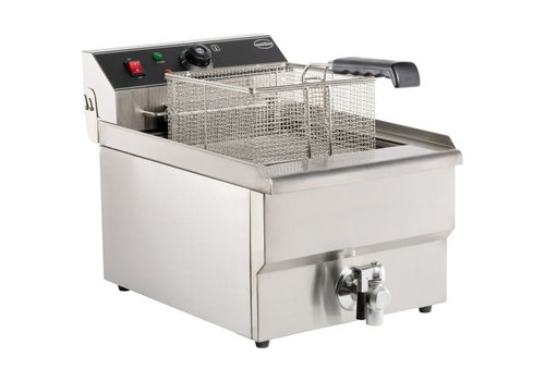  Combisteel Friteuse de table électrique | acier inoxydable | 400 V | 10L | 340 x 560 x 380 mm 