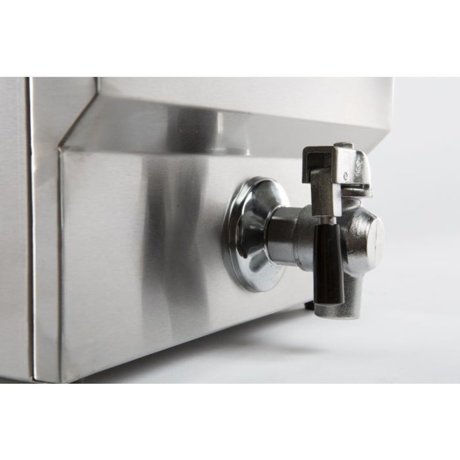 Friteuse de table électrique | acier inoxydable | 400 V | 340 x 560 x 380 mm