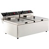 Combisteel Electric Table Fryer | stainless steel | 2x 6L | 590x440x290mm
