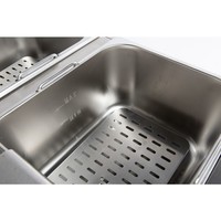 Friteuse de table électrique | acier inoxydable | 2x 6L | 590 x 440 x 290 mm